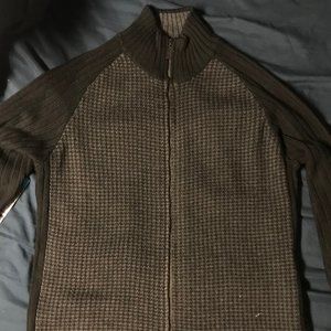 NWOT Calvin Klein Gray and Black Sweater Medium